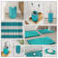 Complete 23 Piece Bathroom Accessory Set with Bath Rugs, Shower Curtain Set, Liner, and Hooks-62240011