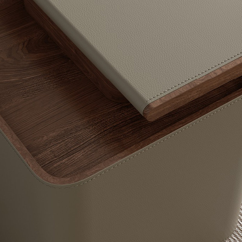 Table de bureau Saddle Leather, H 29,53 po x l 70,87 po x P 27,56 po, Gauche