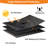Patio 85 in. Dia Black Round Table and Chair Set Cover, Heavy-Duty Wateproof UV-Resistant Outdoor Fueniture Cover