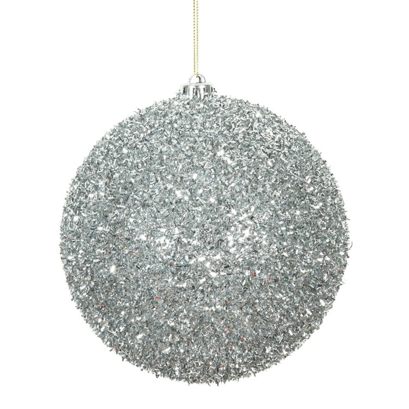Ornement boule Tinsel, Argent