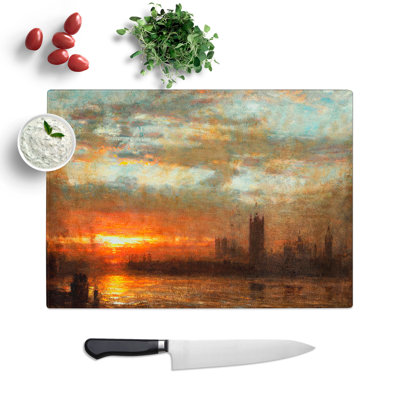 Westminster Sunset by Joseph Mallord William Turner Chopping Board