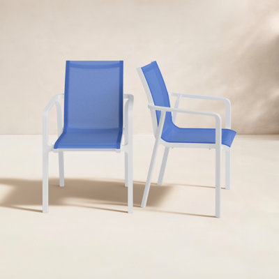 Farrah Stacking Patio Dining Armchair