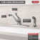 Classic Single-Handle Kitchen Sink Faucet with Side Sprayer, 4-Hole Kitchen Faucet