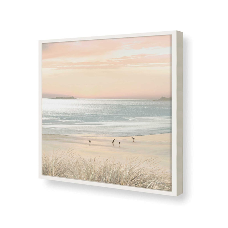 Golden Day by Amber Sterling Art Print, L 36 x H 36, Blanc, Impression encadrée