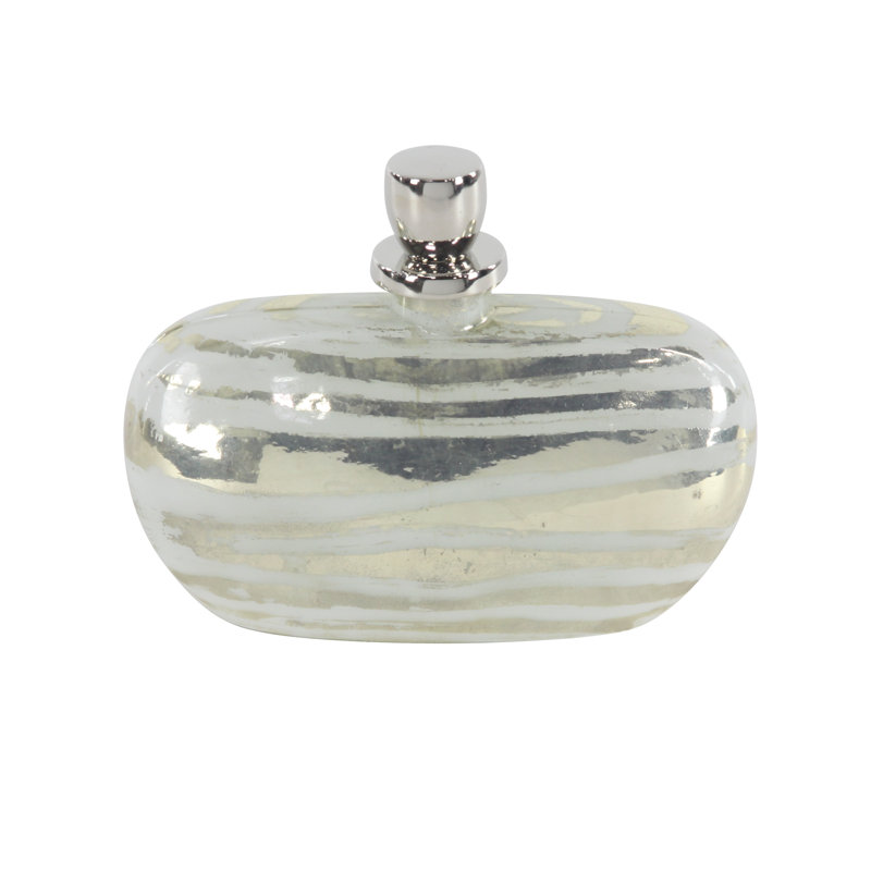 Banach Glass Decorative Bottle, 9"35 H x 12" W x 5"4 D