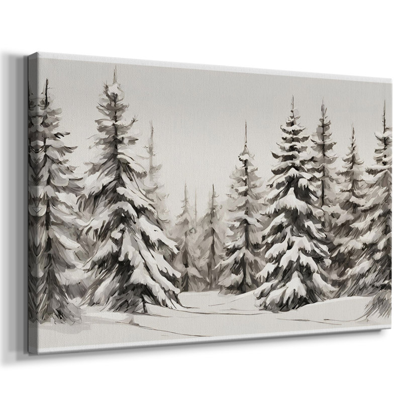 Paysage rétro - CXCII, H 13 po x l 19 po x P 1,5 po, Toile tendue