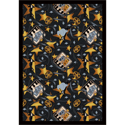 Gaming and Entertainment Silver Screen by Joy Carpets Area Rug