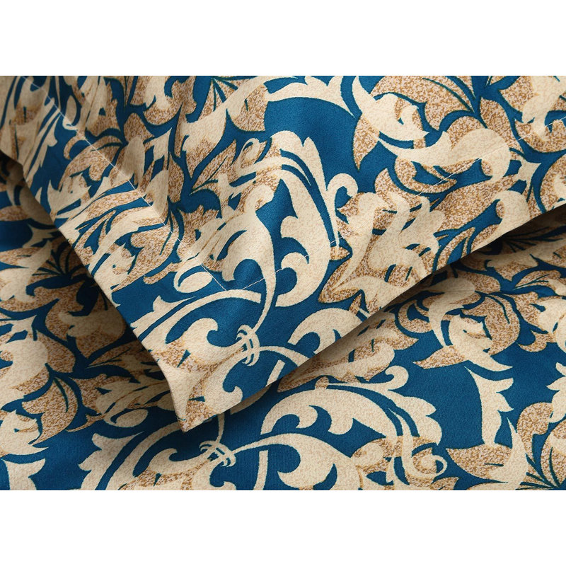 Alejo Cotton Damask Duvet Cover Set with Pillowcases Included