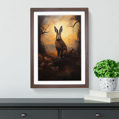 Hare Romanticism Framed Print