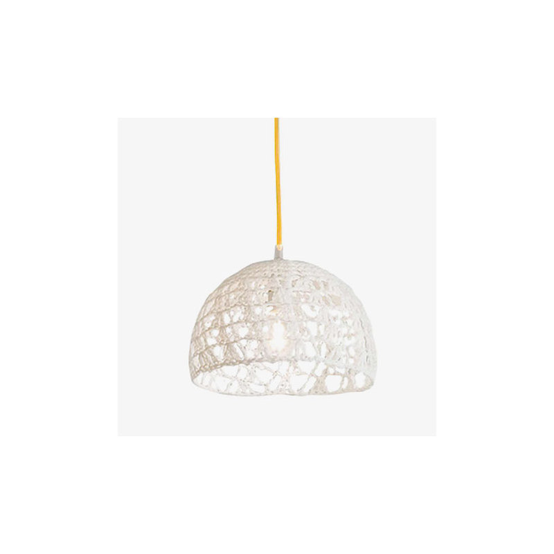 Trama 2 - Light Dome Pendant, White/Yellow
