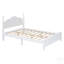 Structure de lit plateforme en bois avec style rétro, support de lattes en bois et fabrication en pin robuste pour un sommeil confortable-2005742410-2005742409