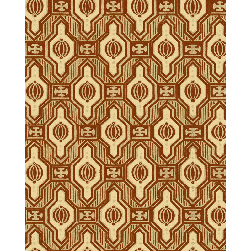 LA DOLCE VITA Matte Wallpaper Roll, Brown/Taupe