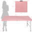 Table de camping pliante rose Avey Pour les aventures intérieures et extérieures. Poids maximal de 135 kg. Pliable avec prise fixe pour faciliter le transport. Plateau de table lisse et imperméable. Base triangulaire augmentée