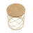 Golden Side Table MDF TOP+ METAL FRAME