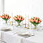 12 pièces de tulipes artificielles, tiges de tulipes artificielles pour vase - tulipes en soie réalistes, décoration de table de mariage pour la cuisine à la maison, cadeau de la Saint-Valentin pour la fête des mères, décorations pour la maison, 2 pièces