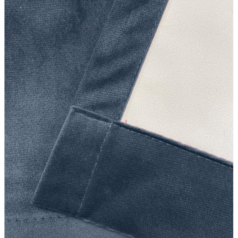 Alene Blackout Curtain Panel Pair, Navy, 168cm Width x 213cm Drop, 1