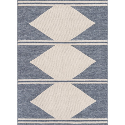 Rectangle Moroccan Synthetic Area Rug