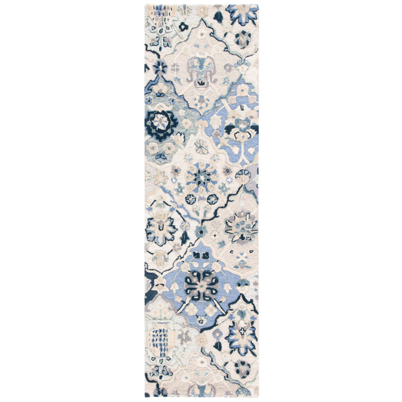 Taumsauk Hand Tufted Wool Oriental Rug, Runner 2'3" x 14'