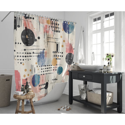 Quenemo Abstract Shower Curtain