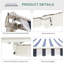 Tucker Garden Patio Manual Awning Retractable-15973126-41427784