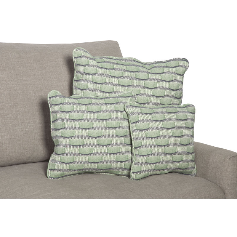 Square Pillow Cover and Insert, 22" x 22", Natural Fiber, Grass