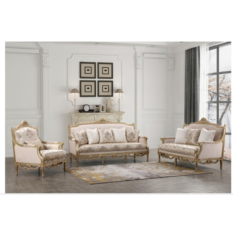 Infinity 3 - Piece Nailhead Trim Living Room Set