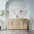 60" W x 35" H Freestanding Bathroom Solid Wood Vanity With White Cultured Marble Countertop And Ceramic Double Sink,Oak-1705937730-1705937729