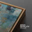 "Abstract Paint Effect", sarcelle brune, collage grunge - impression sur toile-119400726-87607418-87607416