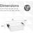 Latitude Run® Clear Storage Bins with Lids, 5 Pack- Plastic Storage Boxes for Home--791966614