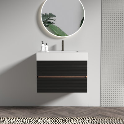 Wall Mounted With Solid Surface Top