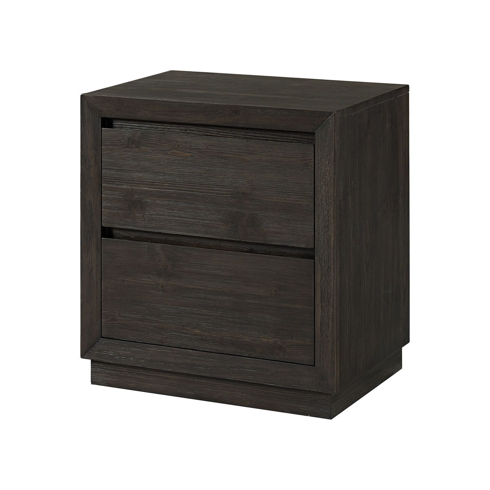 Albie 2-Drawer Pine Nightstand, Cocoa