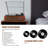 2 - Speed Turntable Decorative Record Player with Bluetooth
