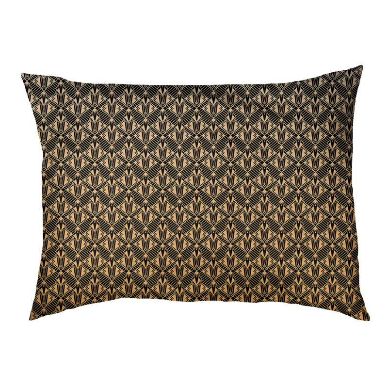 Coussin pour chien Byrge, Petit (l 29,5 po x P 19,5 po x H 9,5 po), Jaune / noir