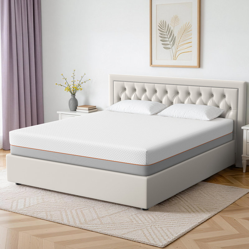 20cm Memory Foam Mattress, Medium Firm Mattress with Soft Skin-friendly Fabric for Breathable Comfort Sleep, Double (4'6)