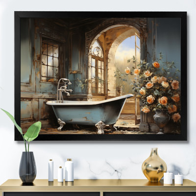 «Bathroom Vintage Elegance II», impressions sur toile de salle de bain
