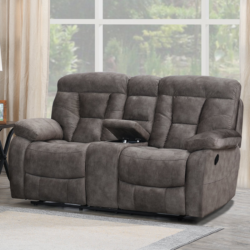 Aonesty Upholstered 78'' Reclining Loveseat