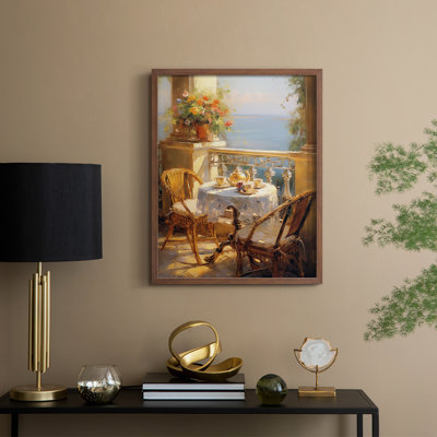 Reproduction encadrée FLORAL Series DCCLVI - bois massif