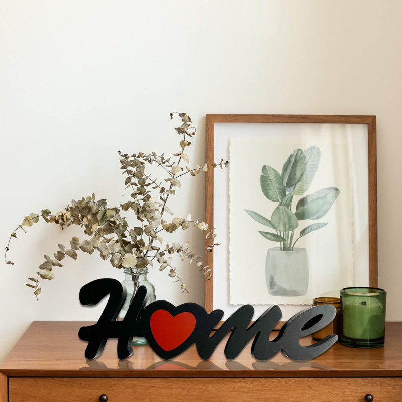 Décoration murale panneau en bois découpé avec cœur