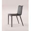 Chaise de salle à manger en cuir italien-112005515