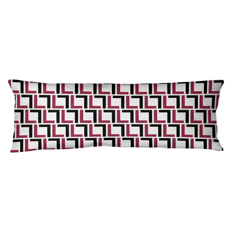 Polyester Medium Pillow, Microfiber, Yellow/Red/White