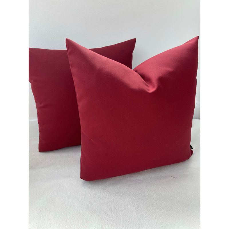 Abstract Red Square Cushion Cover, Red