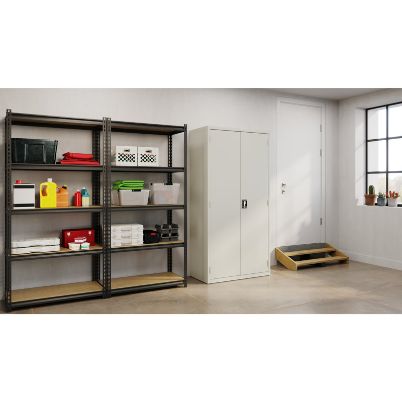 36'' Wide 3 - Shelf Storage Cabinet, Gray