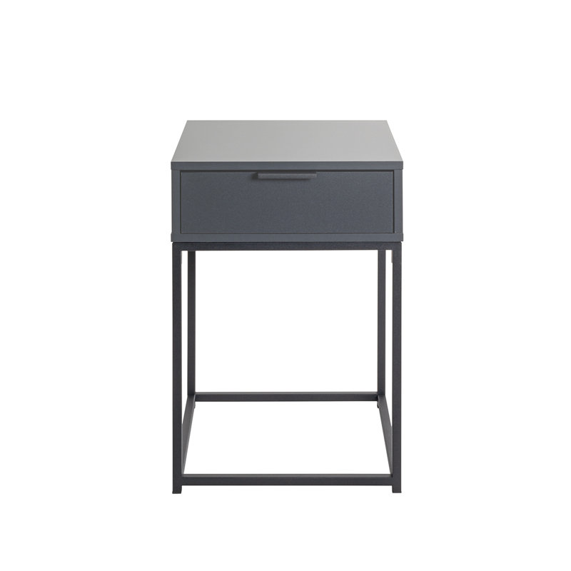 Console End Table with Storage, Anthracite, 60cm H x 40cm W x 40cm D
