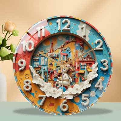 Horloge murale créative 12 po