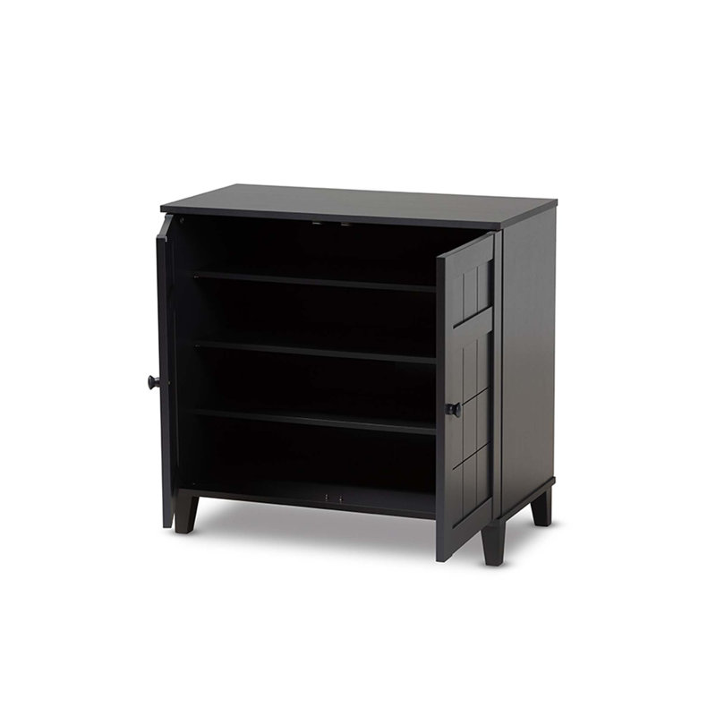 Glidden 18 Pair Shoe Storage Cabinet, Gray