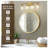 4-Light Bathroom Vanity Light With Clear Hammered Glass-191746080