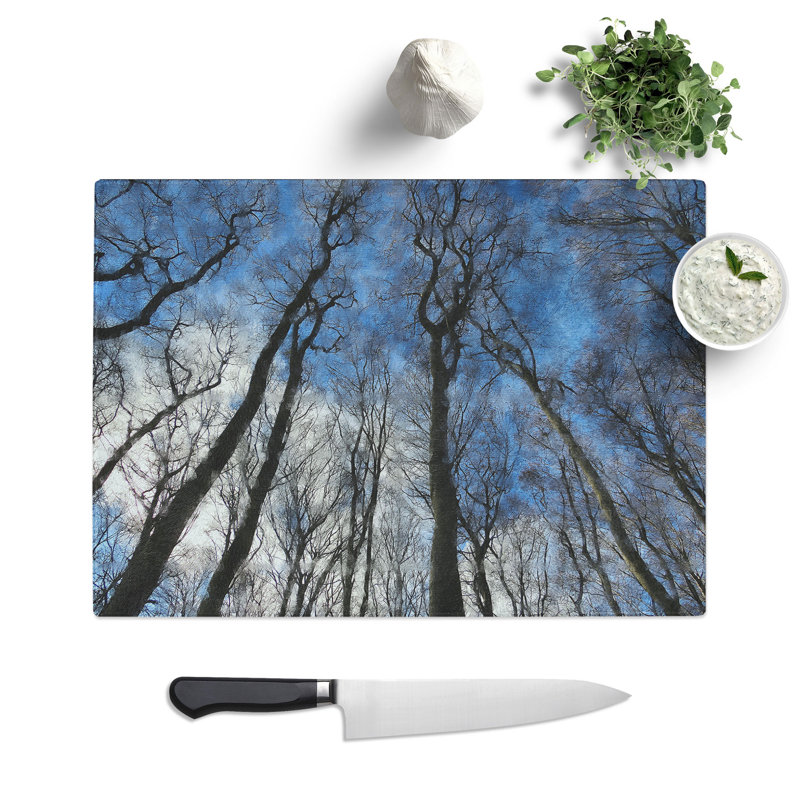 Beautiful Forest Painting Chopping Board, 0.4cm H x 29cm W x 39cm L
