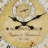 Wooden Distressed Vintage Style Decorative Wall Clock with Black Typography and Roman Numerals