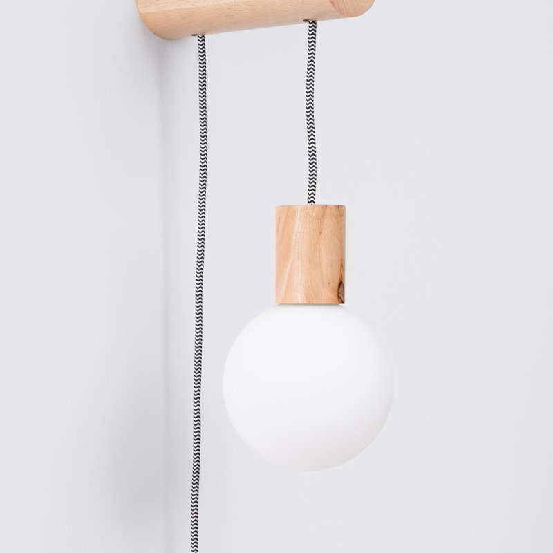 Wall lamp NIMBI E27 with a switch, 6x25x67 cm