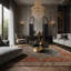 Tapis gris soyeux et moelleux-100903134